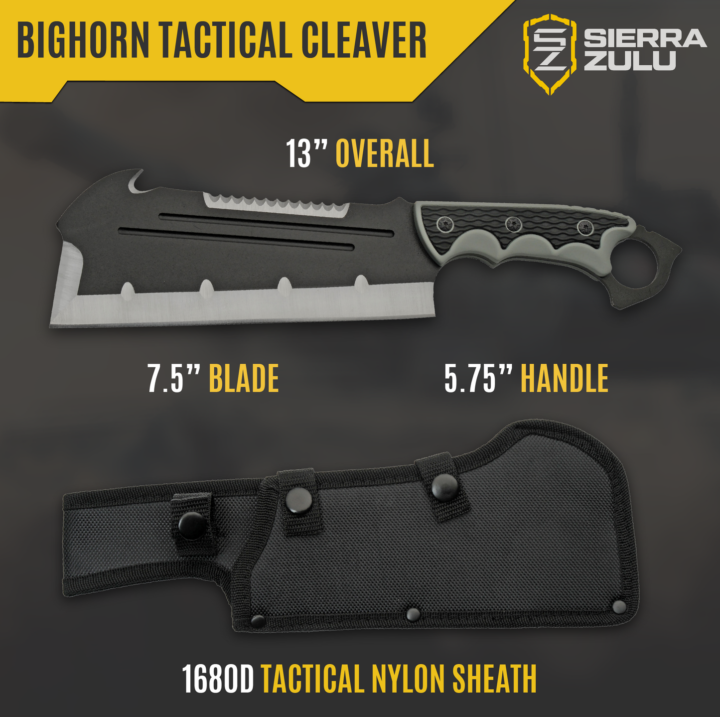 Sierra Zulu Bighorn Tactical Cleaver